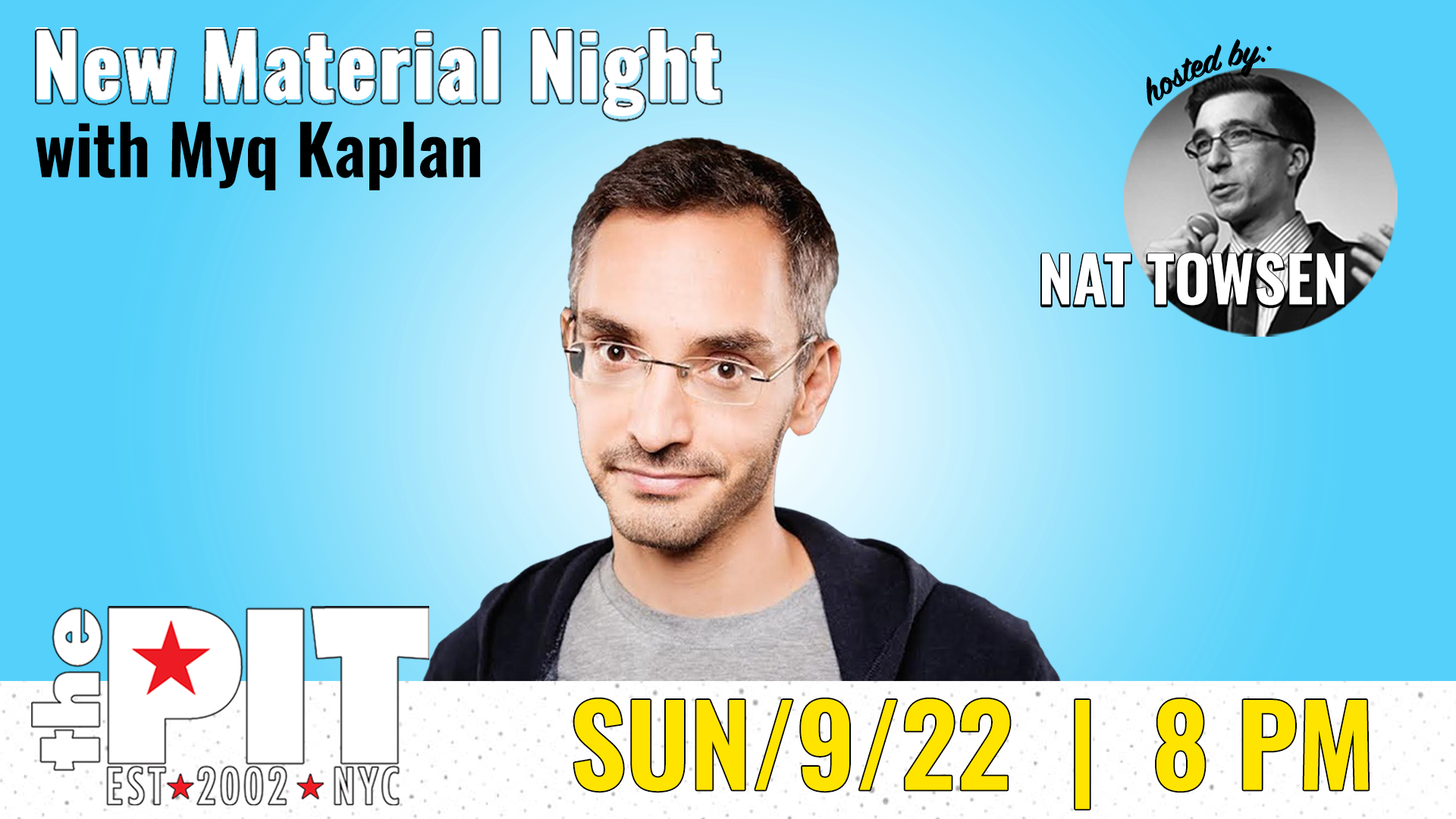 New Material Night with Seth Herzog & Myq Kaplan